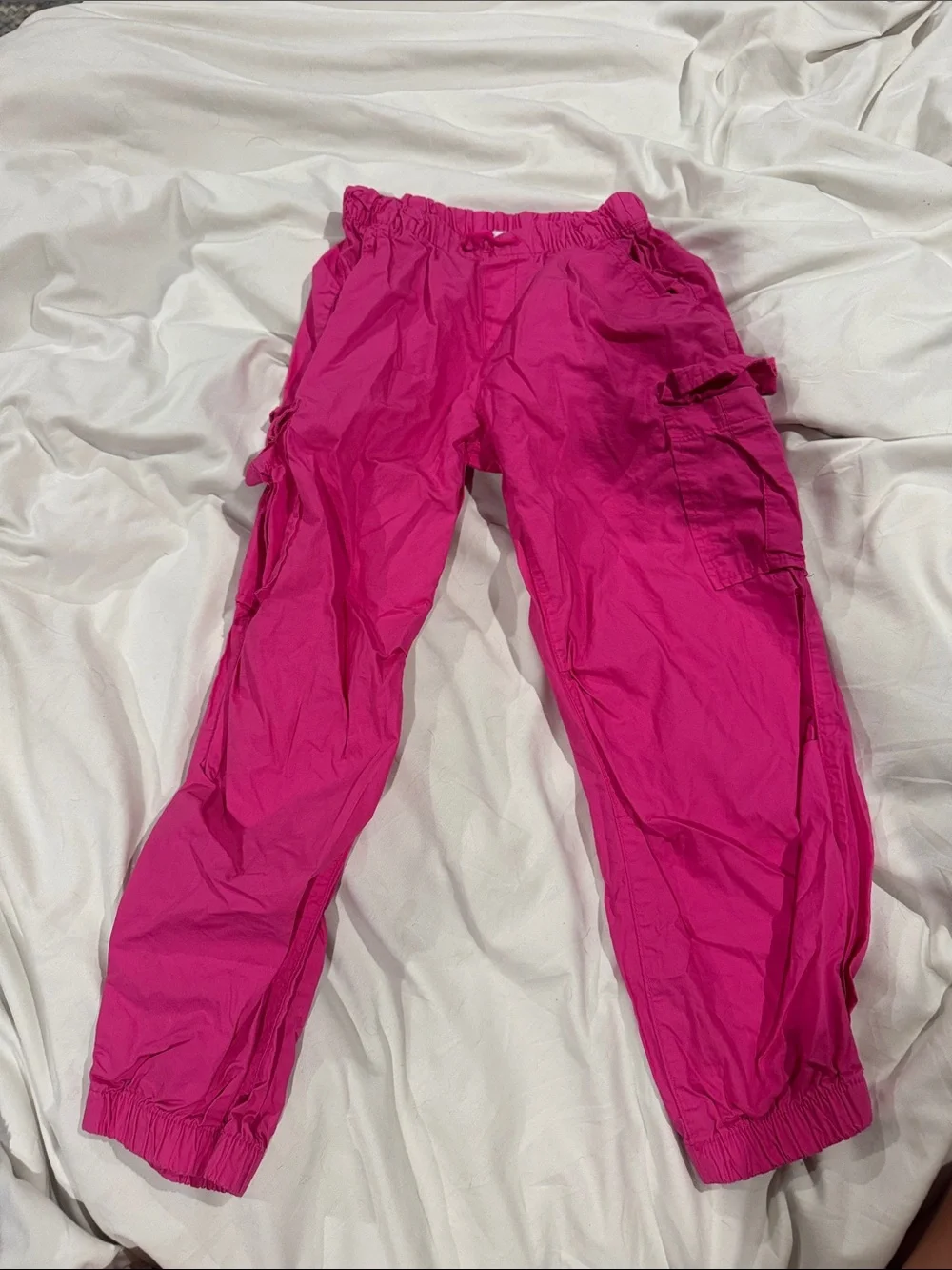 GAP Bright Pink Cargo Jogger Pants for Kids